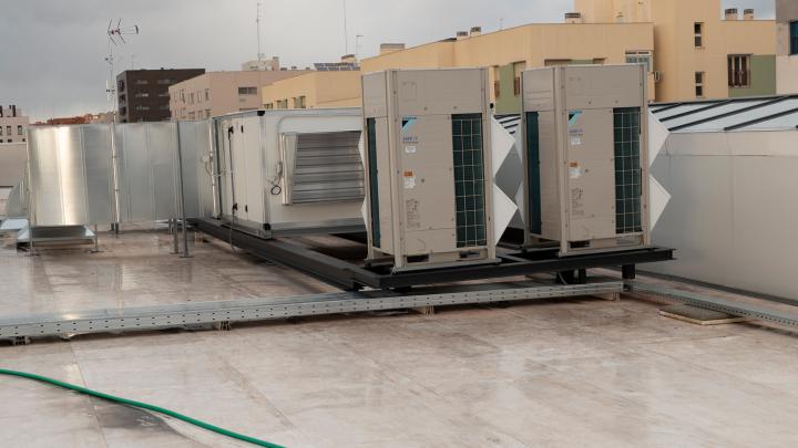 Industrial air conditioning installation